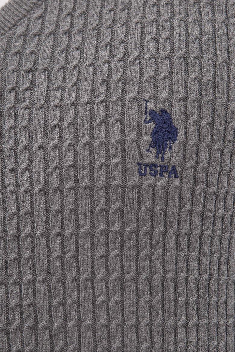 Erkek Gri Melanj Basic Kazak - 50224991057