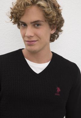 Erkek Siyah Basic Kazak - 50224991044