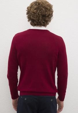 Erkek Bordo Basic Kazak - 50224991065