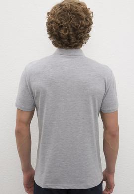 Erkek Gri Melanj Polo Yaka T-Shirt - 50218831078