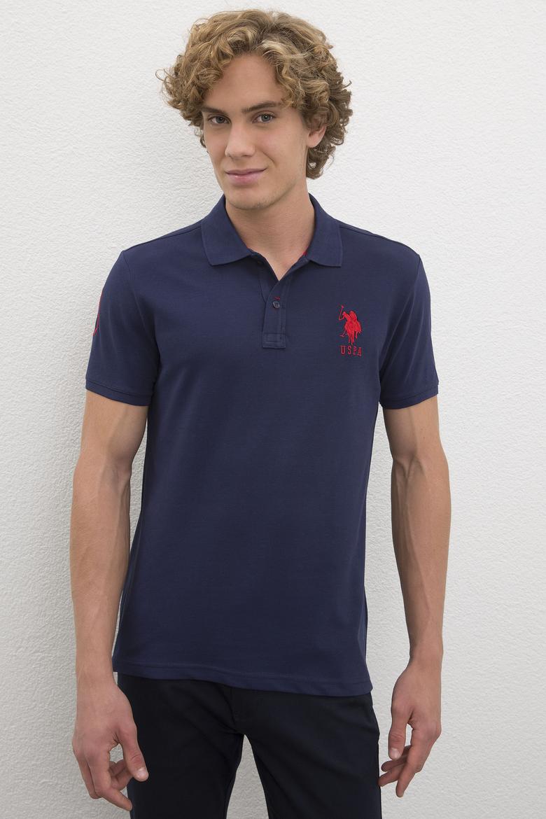 Erkek Lacivert Polo Yaka T-Shirt