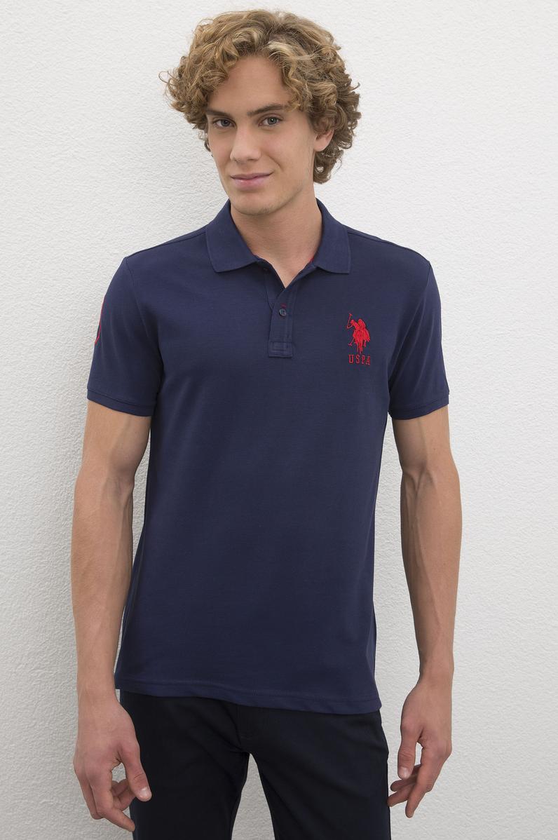 Erkek Lacivert Polo Yaka T-Shirt