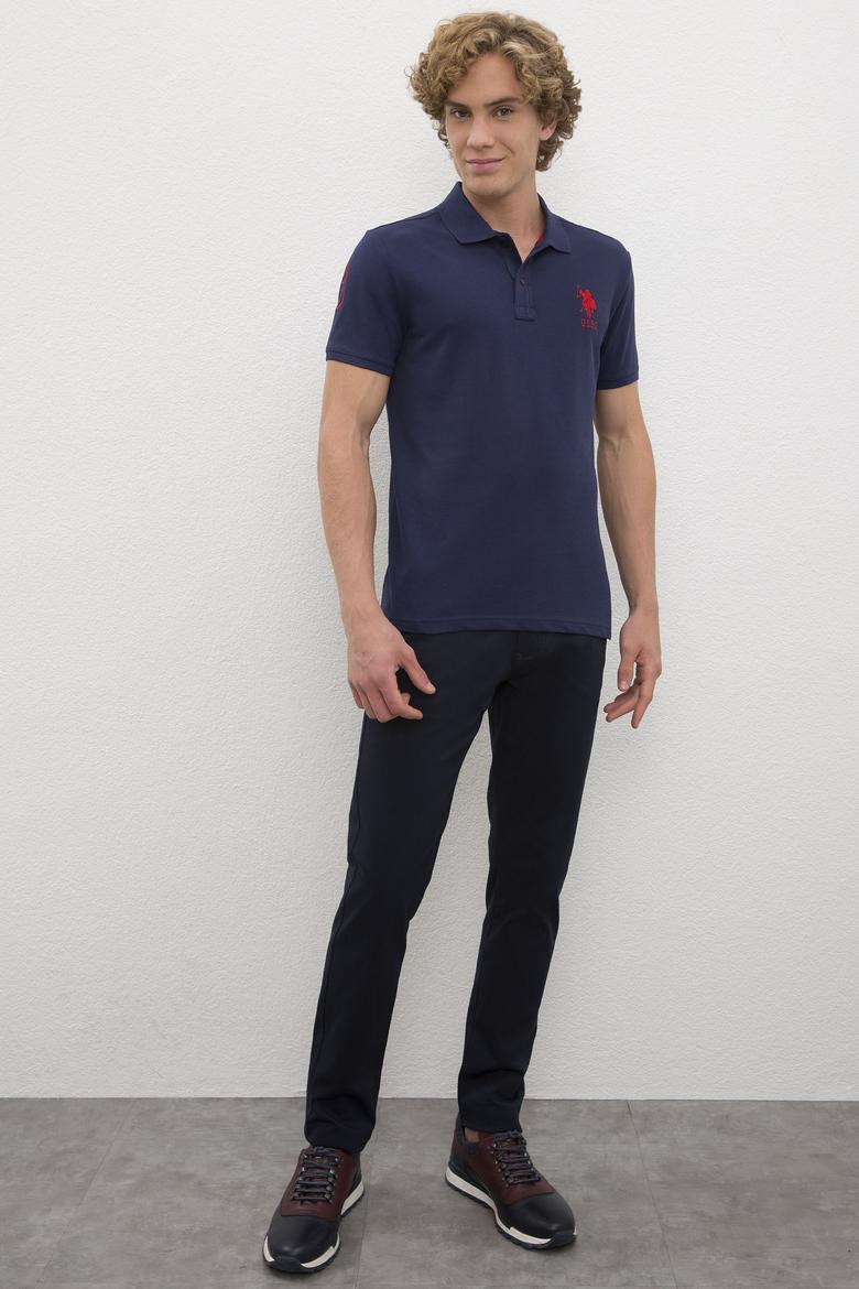 Erkek Lacivert Polo Yaka T-Shirt - 50218831028