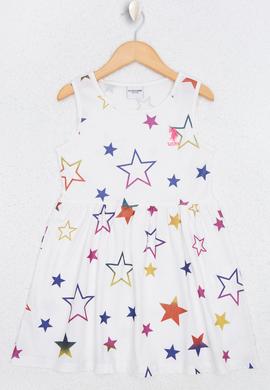 Kız Çocuk Beyaz Örme Elbise - 50220367001