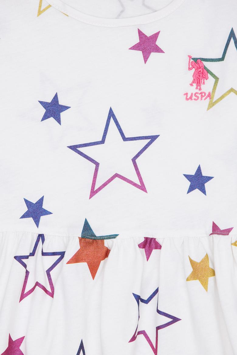 Kız Çocuk Beyaz Örme Elbise - 50220367001