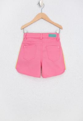 Kız Çocuk Pembe Dokuma Şort - 50218383015