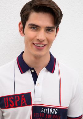 Erkek Beyaz Polo Yaka T-Shirt - 50219183016