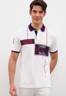 Erkek Beyaz Polo Yaka T-Shirt - 50219183016