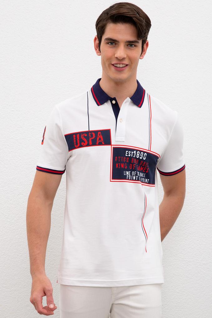 Erkek Beyaz Polo Yaka T-Shirt