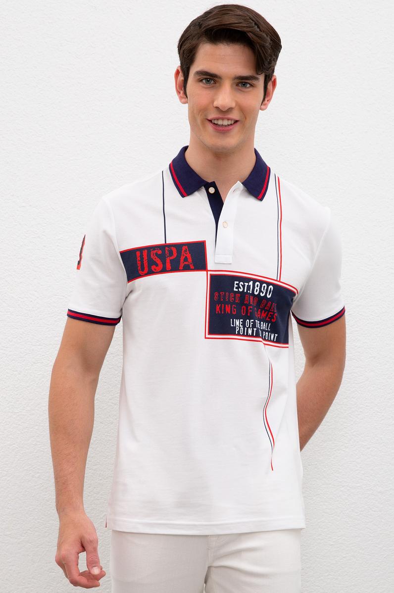 Erkek Beyaz Polo Yaka T-Shirt