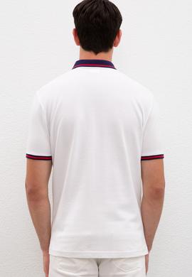 Erkek Beyaz Polo Yaka T-Shirt - 50219183016