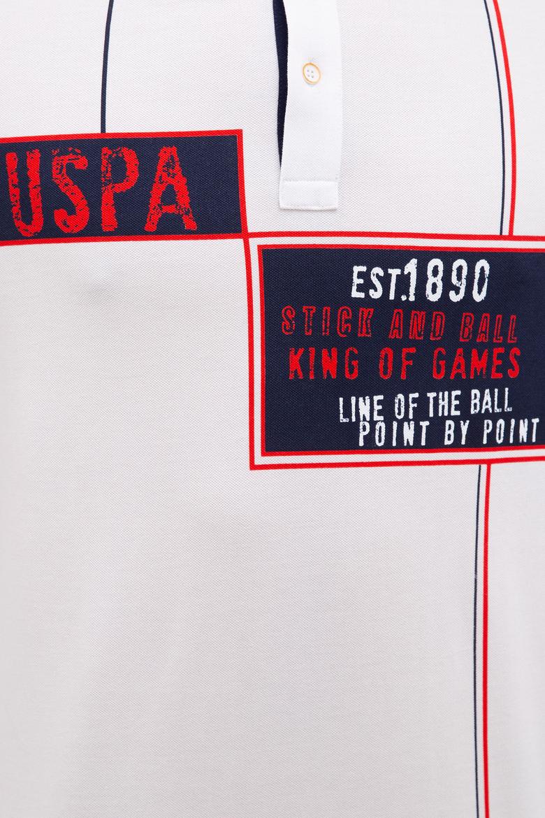 Erkek Beyaz Polo Yaka T-Shirt - 50219183016