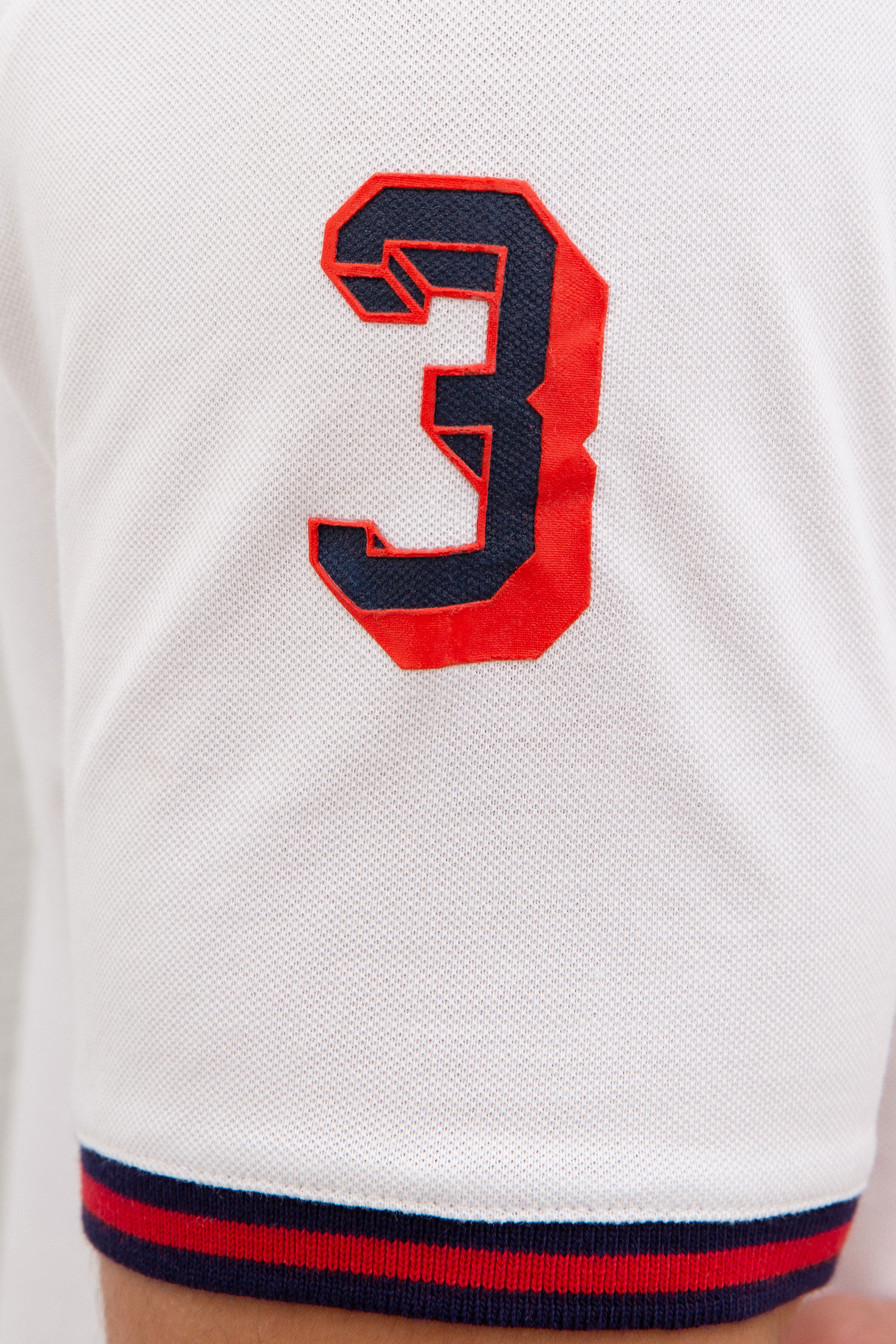 Erkek Beyaz Polo Yaka T-Shirt - Image 6