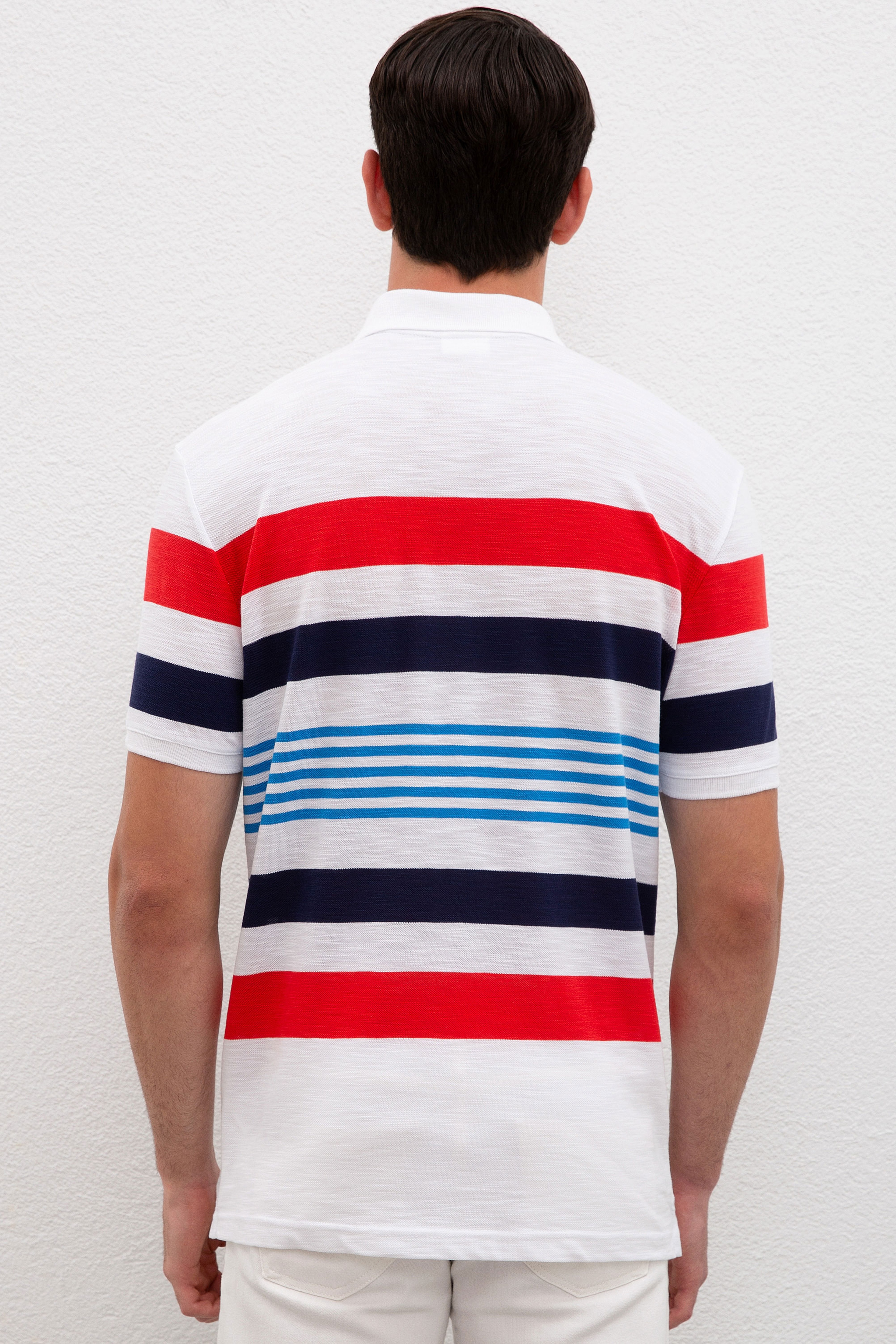 Erkek Açık Kırmızı Polo Yaka T-Shirt - Image 3