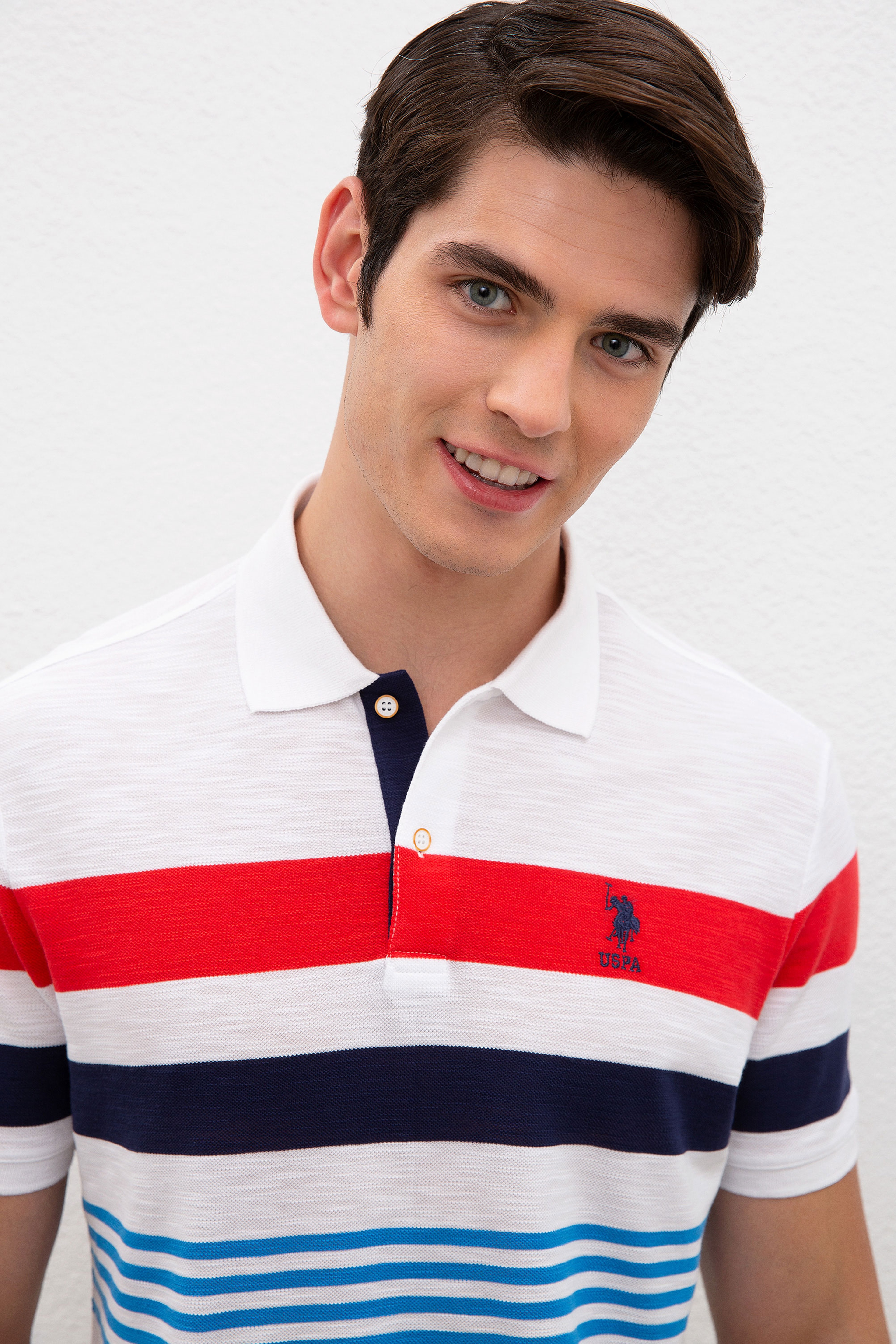 Erkek Açık Kırmızı Polo Yaka T-Shirt - Image 2