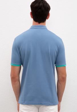 Erkek İndigo Tişört - 50219117036