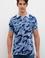 Erkek İndigo Polo Yaka Tişört
