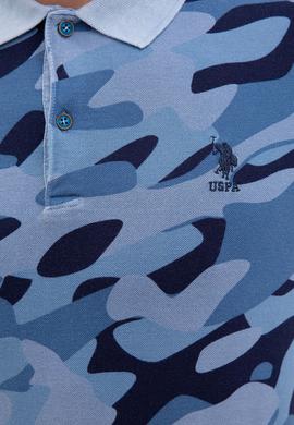 Erkek İndigo Polo Yaka Tişört - 50219206034