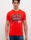 Erkek Açık Kırmızı Bisiklet Yaka T-Shirt