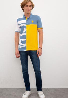 Erkek İndigo Tişört - 50219176038