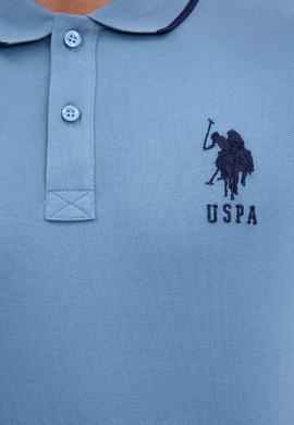 Erkek İndigo Polo Yaka T-Shirt Basic - 50222031024