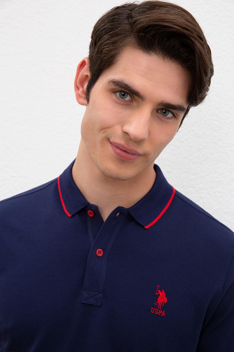 Erkek Lacivert Polo Yaka T-Shirt Basic - 50222592011