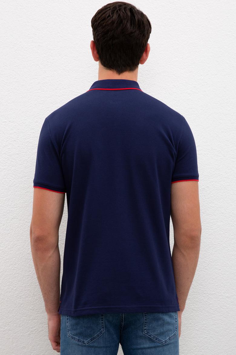Erkek Lacivert Polo Yaka T-Shirt Basic - 50222592011