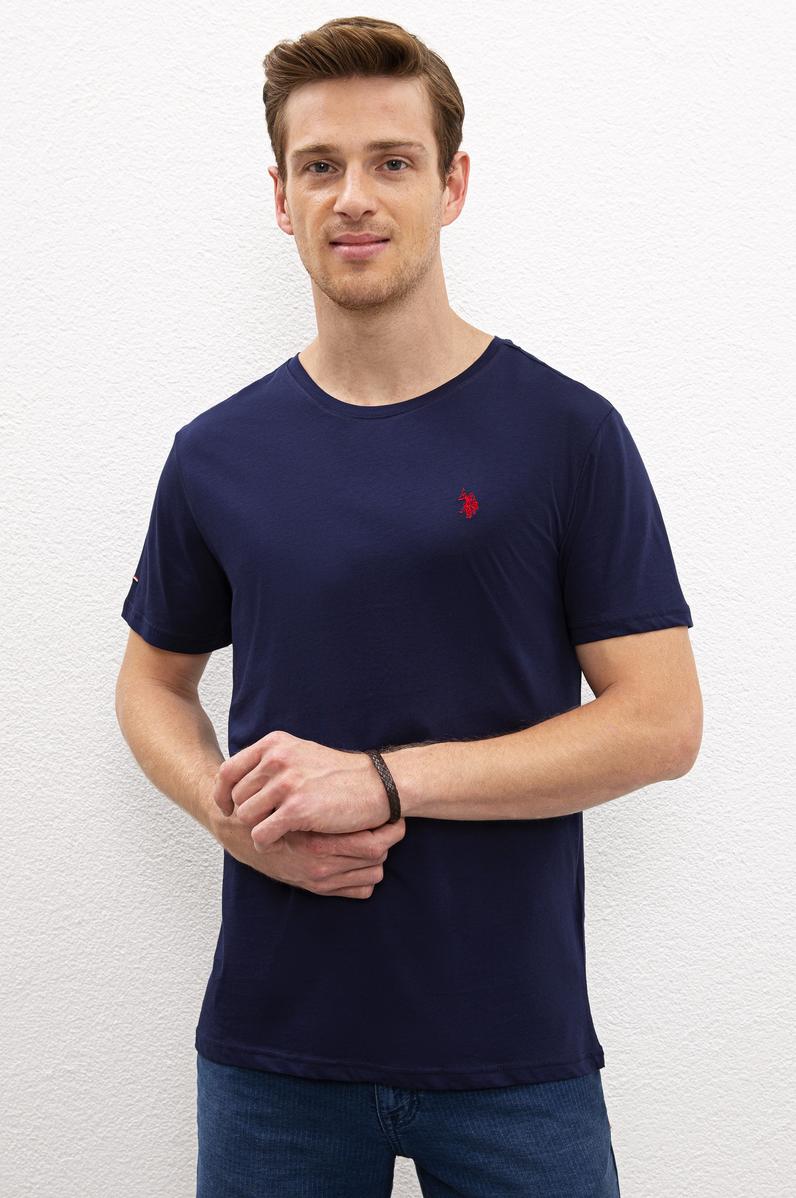 Erkek Lacivert Basic Tişört