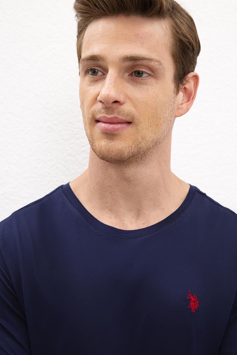 Erkek Lacivert Basic Tişört - 50222613021