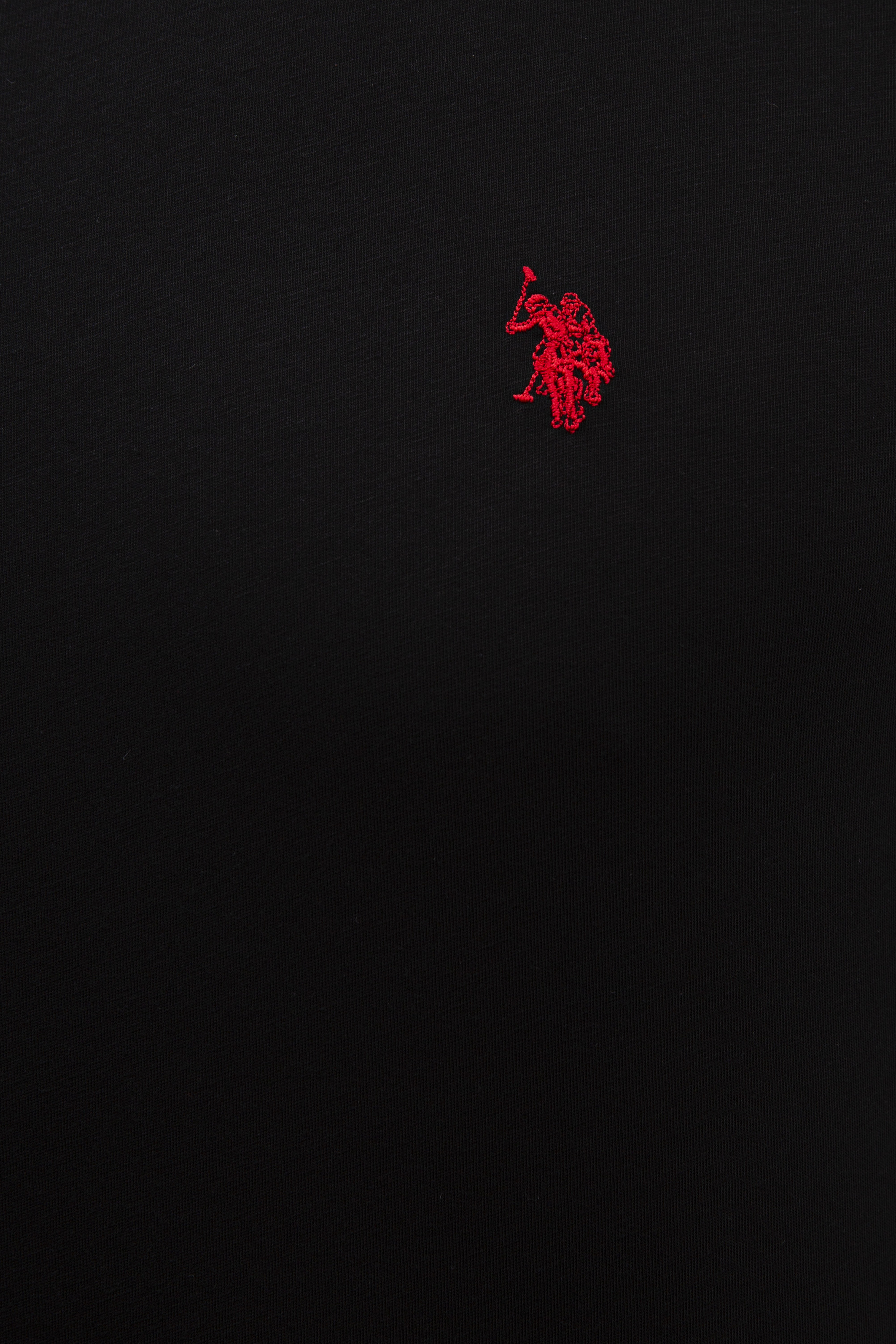Erkek Siyah Bisiklet Yaka T-Shirt Basic - Image 5