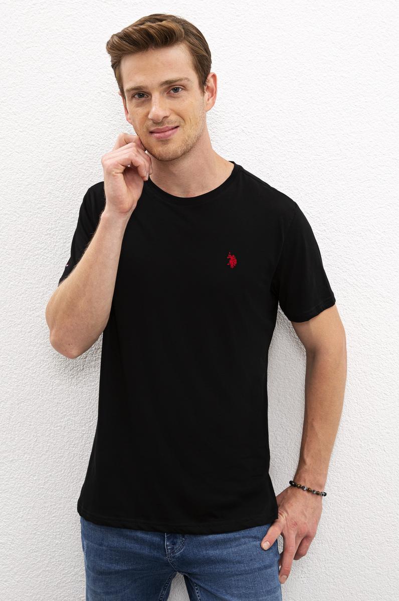 Erkek Siyah Basic Tişört