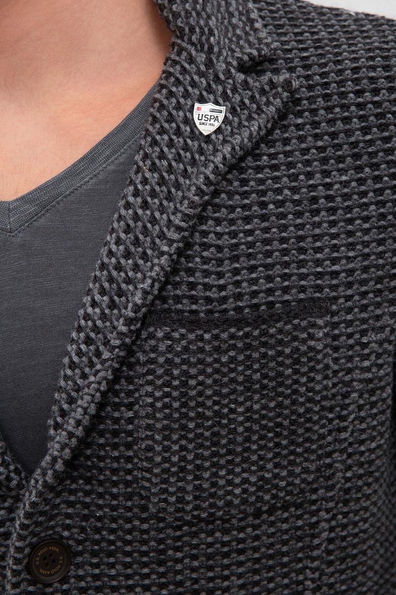 Erkek Gri Triko Hırka - 50207385011