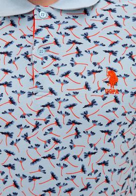 Erkek Açık İndigo Polo Yaka Tişört - 50217896018