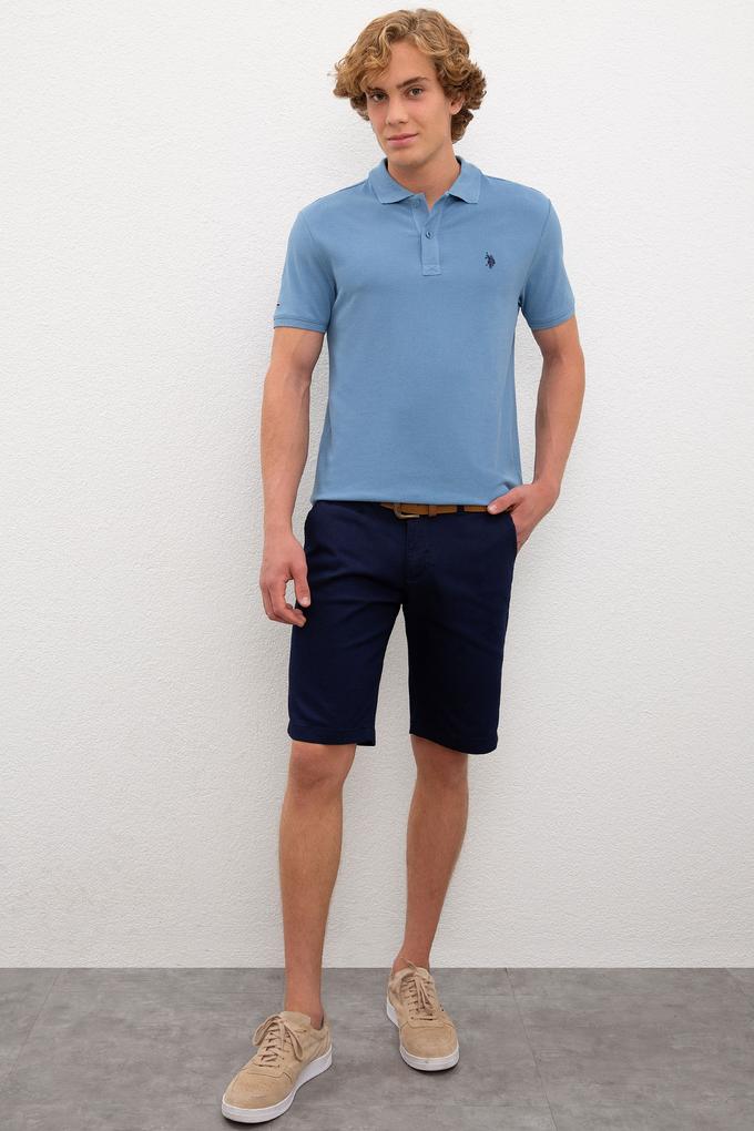 Erkek Lacivert Dokuma Şort