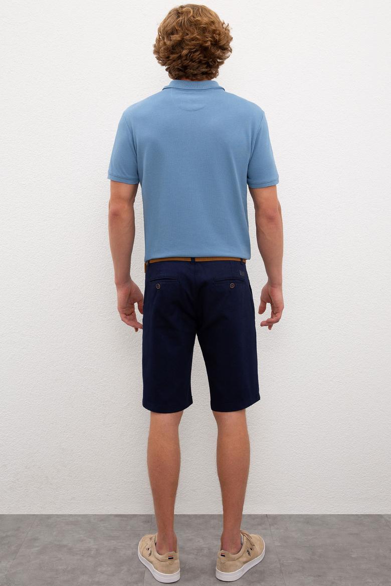 Erkek Lacivert Dokuma Şort - 50218368023