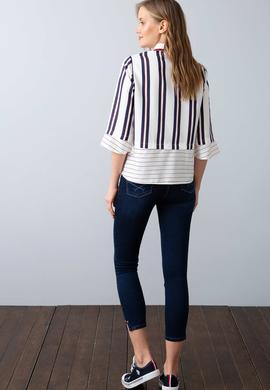 Kadın Mavi Denim Pantolon - 50202849007