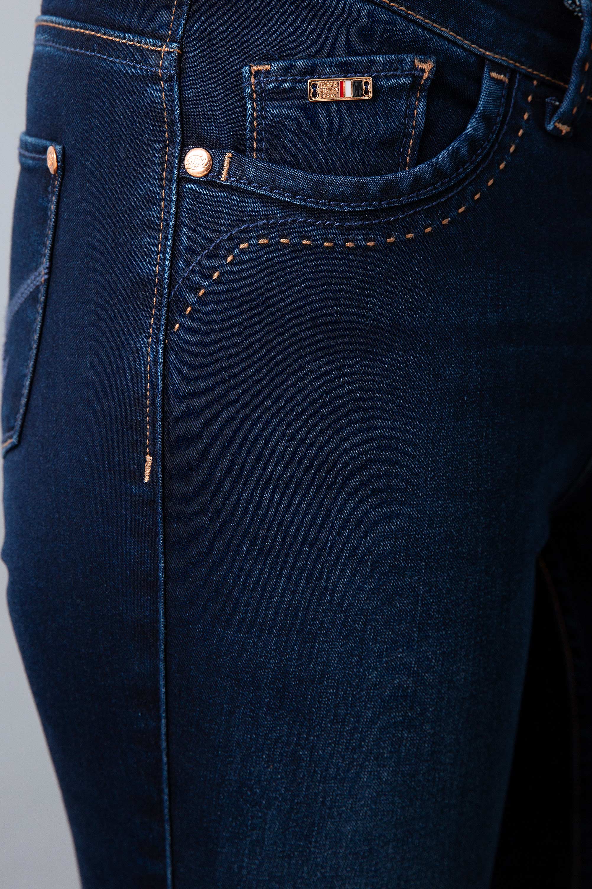 Kadın Mavi Denim Pantolon - Image 3