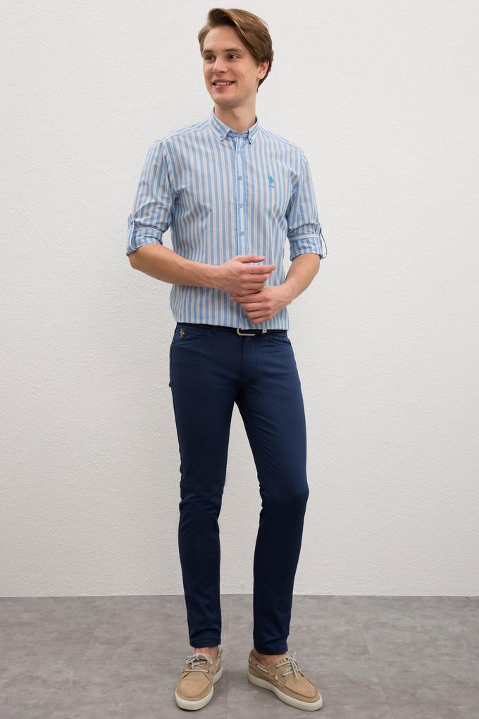 Erkek Koyu İndigo Chinos