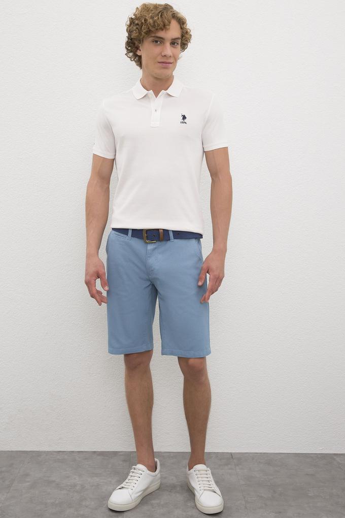 Erkek Yan Cepli Mavi  Bermuda