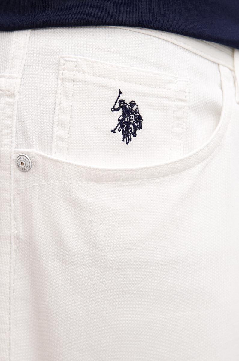 Erkek Beyaz Dokuma Şort