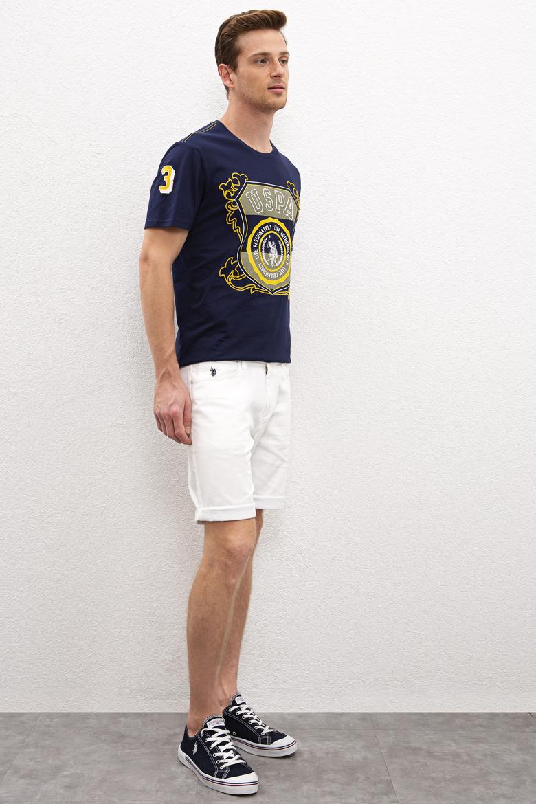 Erkek Beyaz Dokuma Şort - 50218326004