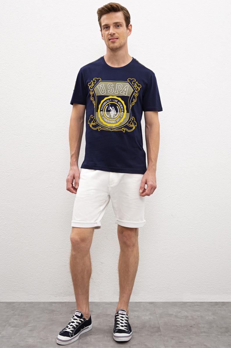 Erkek Beyaz Dokuma Şort