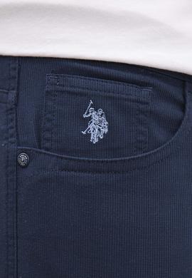 Erkek İndigo Dokuma Şort - 50218326018