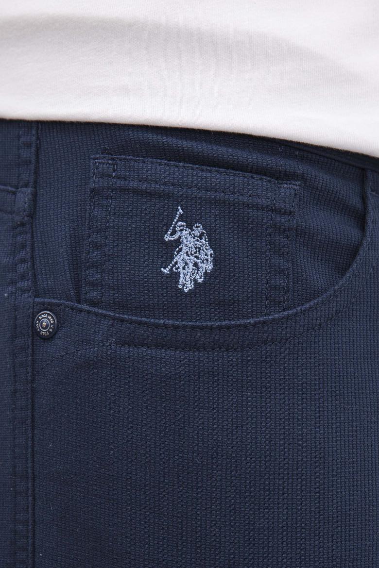 Erkek İndigo Dokuma Şort - 50218326018