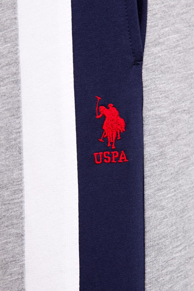 Erkek Gri Melanj  Örme Şort - 50218836019