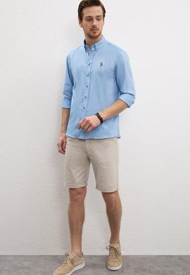 Erkek Mavi Gömlek Uzunkol Basic - 50218882200