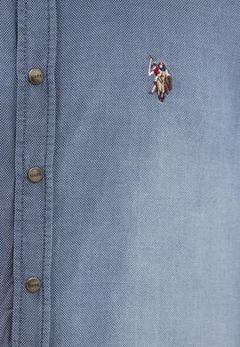 Erkek Mavi Denim Gömlek - 50219103004