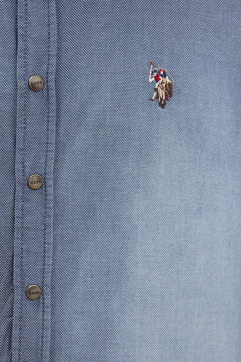 Erkek Mavi Denim Gömlek - 50219103004