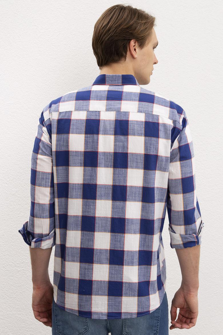 Erkek Lacivert Uzun Kollu Gömlek - 50219349008