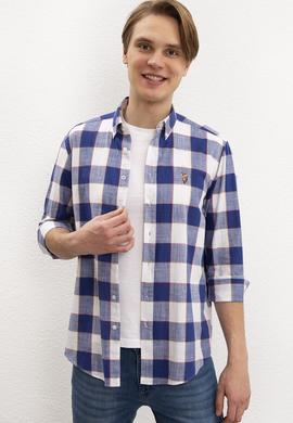 Erkek Lacivert Uzun Kollu Gömlek - 50219349008